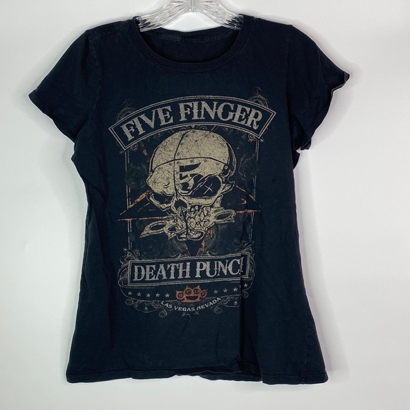 Five Finger Death Punch Black Short Sleeve Band Tshirt Small - Picture 1 of 9